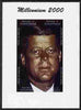 Somaliland 2000 Millennium 2000 John Kennedy composite imperf sheetlet containing 4 values unmounted mint. Note this item is privately produced and is offered purely on its thematic appeal