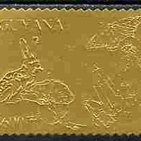 Guyana 2006 Nature Protection $600 embossed in gold foil unmounted mint