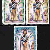 Jamaica 1964 Miss World 1963 perf set of 3 unmounted mint, SG 213-5