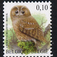 Belgium 2002-09 Birds #5 Tawny Owl 0.10 Euro unmounted mint