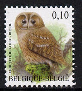 Belgium 2002-09 Birds #5 Tawny Owl 0.10 Euro unmounted mint
