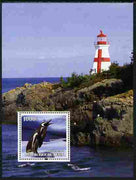 Benin 2004 Penguins #4 (Lighthouse in background) perf m/sheet unmounted mint