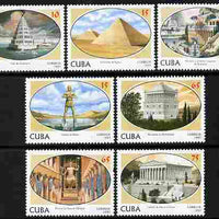 Cuba 1997 Seven Wonders of the Ancient World perf set of 7 values unmounted mint, SG 4177-83