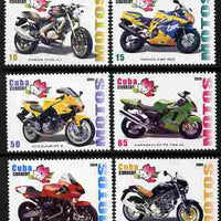 Cuba 2009 Motorcycles perf set of 6 unmounted mint