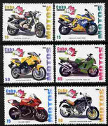 Cuba 2009 Motorcycles perf set of 6 unmounted mint