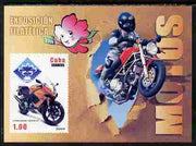 Cuba 2009 Motorcycles imperf m/sheet unmounted mint