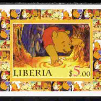 Liberia 2005 50th Anniversary of Disneyland #02 (Pooh) individual imperf deluxe sheet unmounted mint