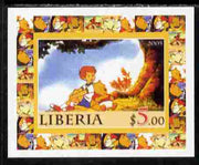 Liberia 2005 50th Anniversary of Disneyland #07 (Pooh) individual imperf deluxe sheet unmounted mint
