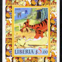 Liberia 2005 50th Anniversary of Disneyland #05 (Tigger) individual imperf deluxe sheet unmounted mint