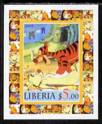 Liberia 2005 50th Anniversary of Disneyland #05 (Tigger) individual imperf deluxe sheet unmounted mint