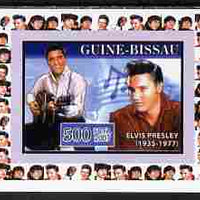 Guinea - Bissau 2007 Music Stars - Elvis Presley individual imperf deluxe sheet unmounted mint. Note this item is privately produced and is offered purely on its thematic appeal, similar to Yv 2319