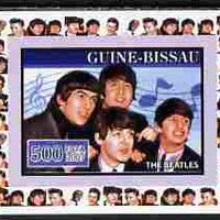 Guinea - Bissau 2007 Music Stars - The Beatles individual imperf deluxe sheet unmounted mint. Note this item is privately produced and is offered purely on its thematic appeal, similar to Yv 2320