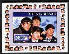Guinea - Bissau 2007 Music Stars - The Beatles individual imperf deluxe sheet unmounted mint. Note this item is privately produced and is offered purely on its thematic appeal, similar to Yv 2320