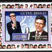 Guinea - Bissau 2007 Music Stars - Frank Sinatra individual imperf deluxe sheet unmounted mint. Note this item is privately produced and is offered purely on its thematic appeal, similar to Yv 2321