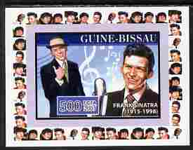 Guinea - Bissau 2007 Music Stars - Frank Sinatra individual imperf deluxe sheet unmounted mint. Note this item is privately produced and is offered purely on its thematic appeal, similar to Yv 2321