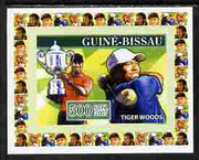 Guinea - Bissau 2007 Sportsmen of the Century - Tiger Woods individual imperf deluxe sheet unmounted mint. Note this item is privately produced and is offered purely on its thematic appeal, similar to Yv 2283