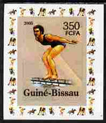 Guinea - Bissau 2006 Sports - Diving individual imperf deluxe sheet unmounted mint. Note this item is privately produced and is offered purely on its thematic appeal