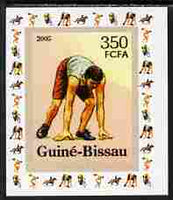 Guinea - Bissau 2006 Sports - Running individual imperf deluxe sheet unmounted mint. Note this item is privately produced and is offered purely on its thematic appeal
