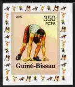 Guinea - Bissau 2006 Sports - Running individual imperf deluxe sheet unmounted mint. Note this item is privately produced and is offered purely on its thematic appeal