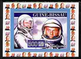 Guinea - Bissau 2007 John Glenn #4 individual imperf deluxe sheet unmounted mint. Note this item is privately produced and is offered purely on its thematic appeal, as Yv 2293