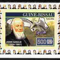 Guinea - Bissau 2007 Ornithologists #3 - John Gould individual imperf deluxe sheet unmounted mint. Note this item is privately produced and is offered purely on its thematic appeal, as Yv 2316
