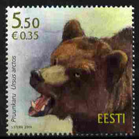 Estonia 2009 Brown Bear 5k50 unmounted mint