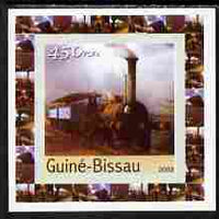Guinea - Bissau 2003 Locomotives individual imperf deluxe sheet #04 unmounted mint, as Mi 2647