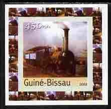 Guinea - Bissau 2003 Locomotives individual imperf deluxe sheet #04 unmounted mint, as Mi 2647