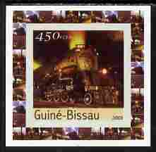 Guinea - Bissau 2003 Locomotives individual imperf deluxe sheet #05 unmounted mint, as Mi 2648