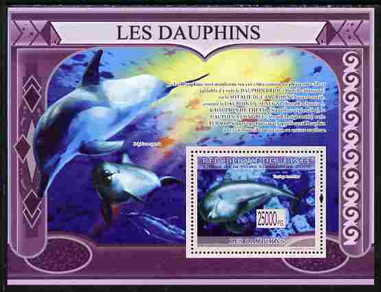 Guinea - Conakry 2009 Dolphins perf s/sheet unmounted mint