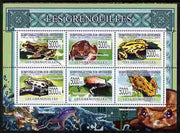 Guinea - Conakry 2009 Frogs perf sheetlet containing 6 values unmounted mint