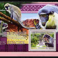 Guinea - Conakry 2009 Monkeys perf s/sheet unmounted mint