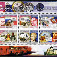 Guinea - Conakry 2009 Slovakia Joins the European Community perf sheetlet containing 6 values unmounted mint