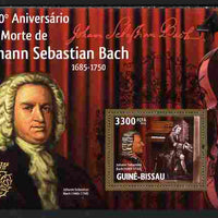 Guinea - Bissau 2010 260th death Anniversary of Bach perf s/sheet unmounted mint