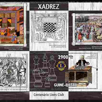 Guinea - Bissau 2010 Chess in Art with Lions Int Logo perf s/sheet unmounted mint