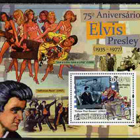 Guinea - Bissau 2010 75th Birth Anniversary of Elvis Presley perf s/sheet unmounted mint