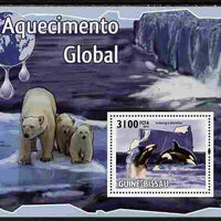 Guinea - Bissau 2010 Global Warming perf s/sheet unmounted mint