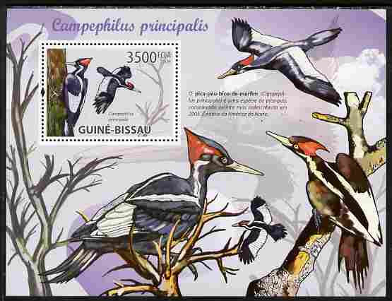 Guinea - Bissau 2010 Woodpeckers perf s/sheet unmounted mint