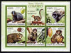 Comoro Islands 2009 Mongoose Lemur perf sheetlet containing 5 values unmounted mint Yv 1636-40