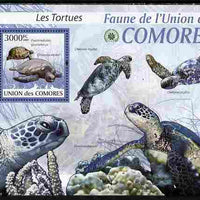 Comoro Islands 2009 Turtles perf s/sheet unmounted mint Yv 195
