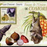 Comoro Islands 2009 Bats perf s/sheet unmounted mint Yv 196