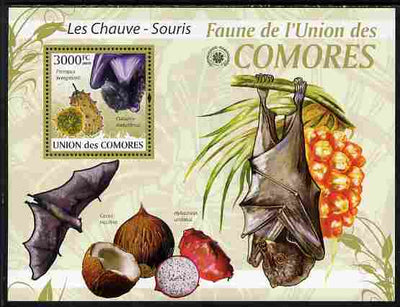 Comoro Islands 2009 Bats perf s/sheet unmounted mint Yv 196