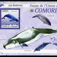 Comoro Islands 2009 Whales perf s/sheet unmounted mint Yv 197