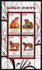Rwanda 2010 Wild Cats perf sheetlet containing 4 values unmounted mint