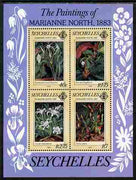 Seychelles 1983 Centenary of Visit by Marianne North (artist) perf m/sheet unmounted mint, SG MS 572