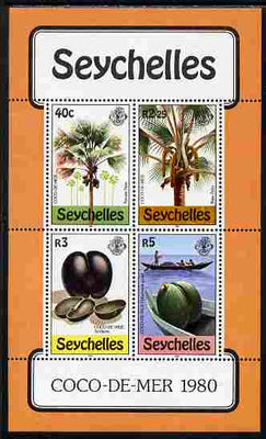 Seychelles 1980 Coco-de-mer (palms) perf m/sheet unmounted mint, SG MS 486