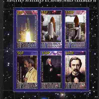 Djibouti 2010 Space Launches & Astronomers #2 perf sheetlet containing 6 values unmounted mint