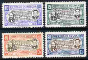 Bolivia 1945 National Anthem 10c, 15c, 30c & 90c unmounted mint, SG 446-49
