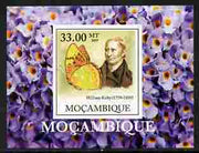 Mozambique 2009 William Kirby Butterflies & Insects #3 individual imperf deluxe sheetlet unmounted mint. Note this item is privately produced and is offered purely on its thematic appeal
