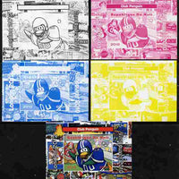 Mali 2010 Olympic Games - Disney Club Penguin #2 individual deluxe sheetlet - the set of 5 imperf progressive proofs comprising the 4 individual colours plus all 4-colour composite, unmounted mint